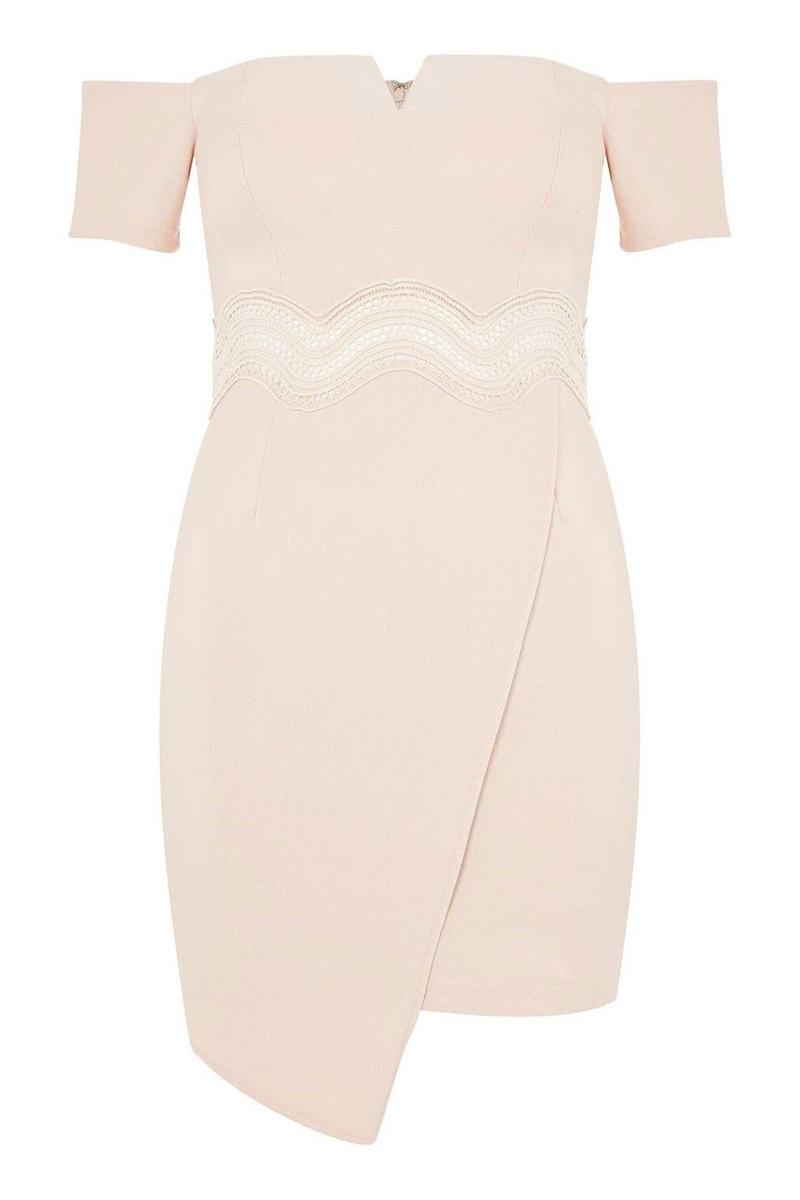 Vestido nude de Topshop