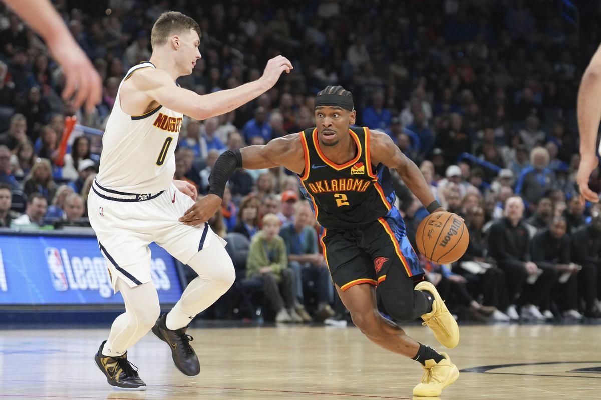 Shai Gilgeous-Alexander, durante el partido contra Denver Nuggets