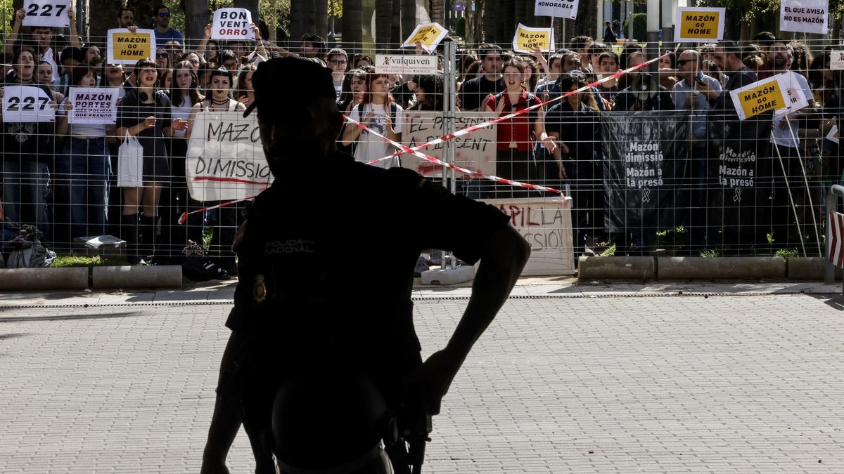 Protesta de estudiantes en la UPV
