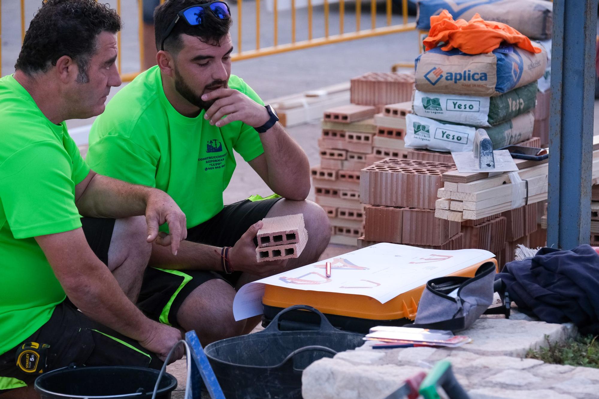 El Concurso Nacional de Albañilería 'Peña El Palustre', en imágenes