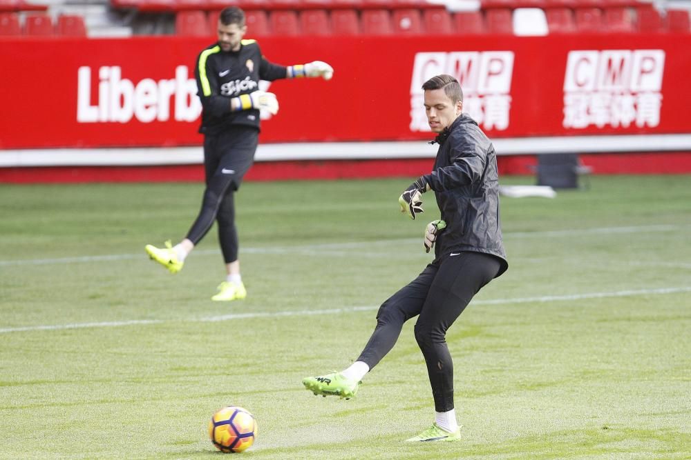 Entrenamiento del Sporting