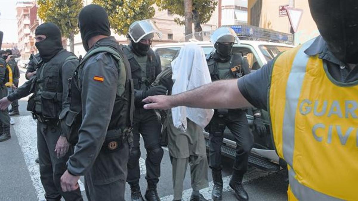 Detención en Lleida de presuntos yihadistas, en julio del año pasado.