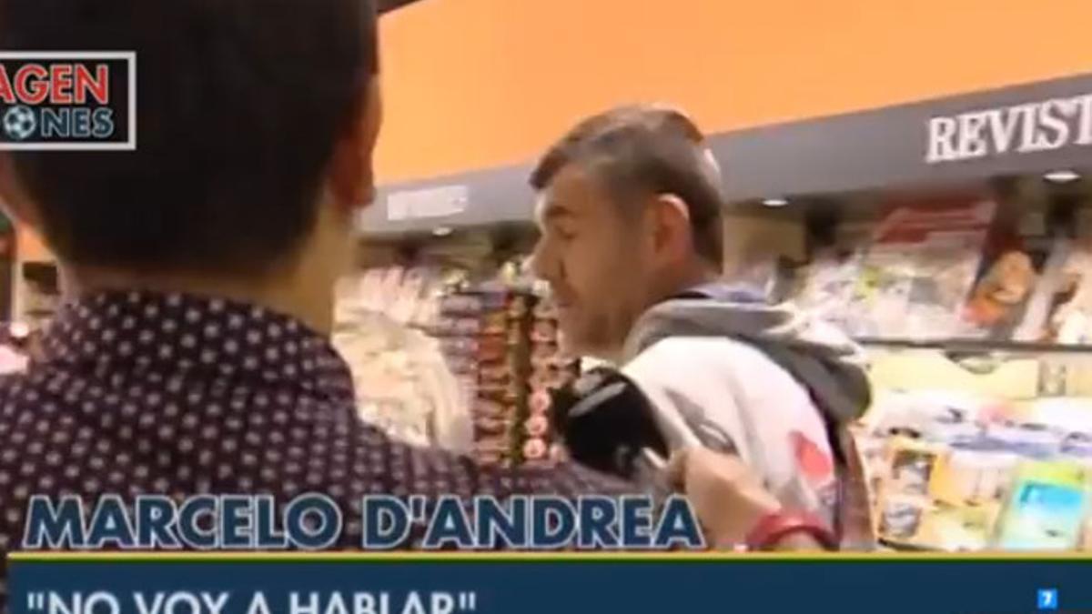 Marcelo D'Andrea, en el aeropuerto de El Prat