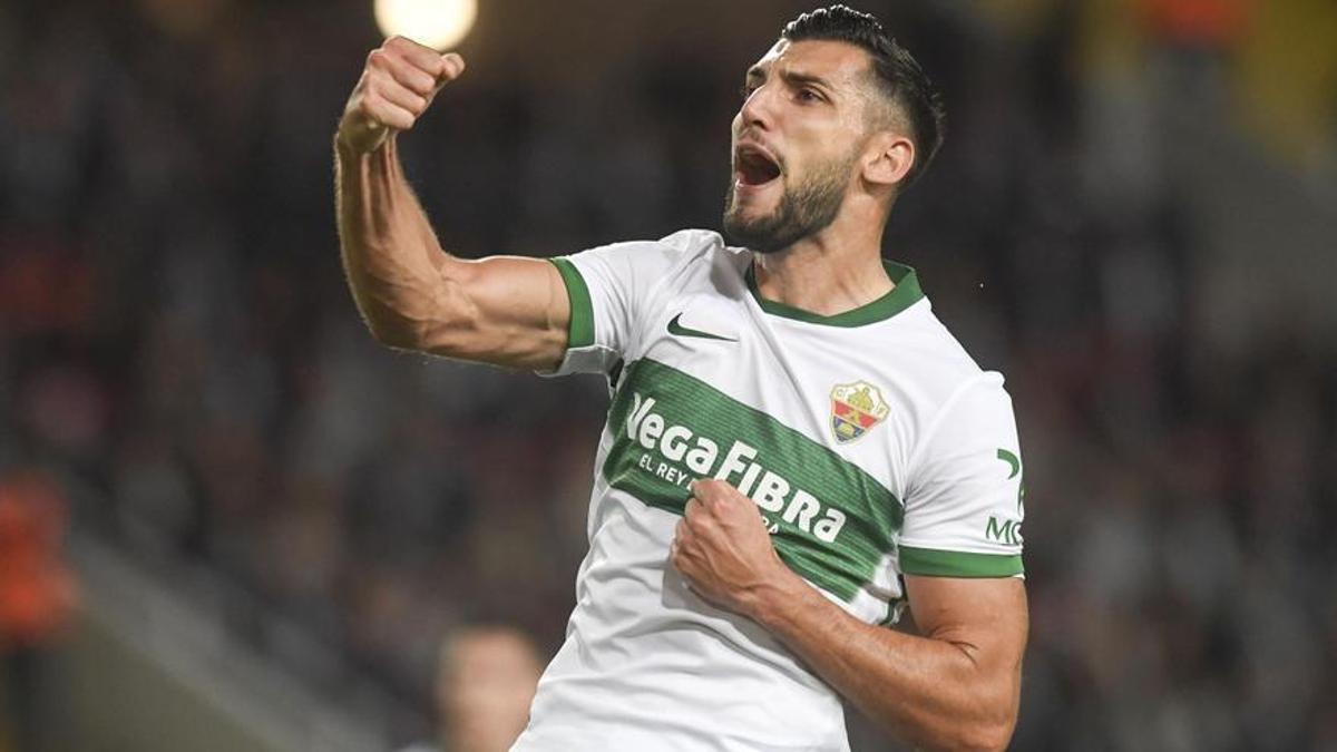 Entrenamiento del Elche previo al partido contra la Real Sociedad
