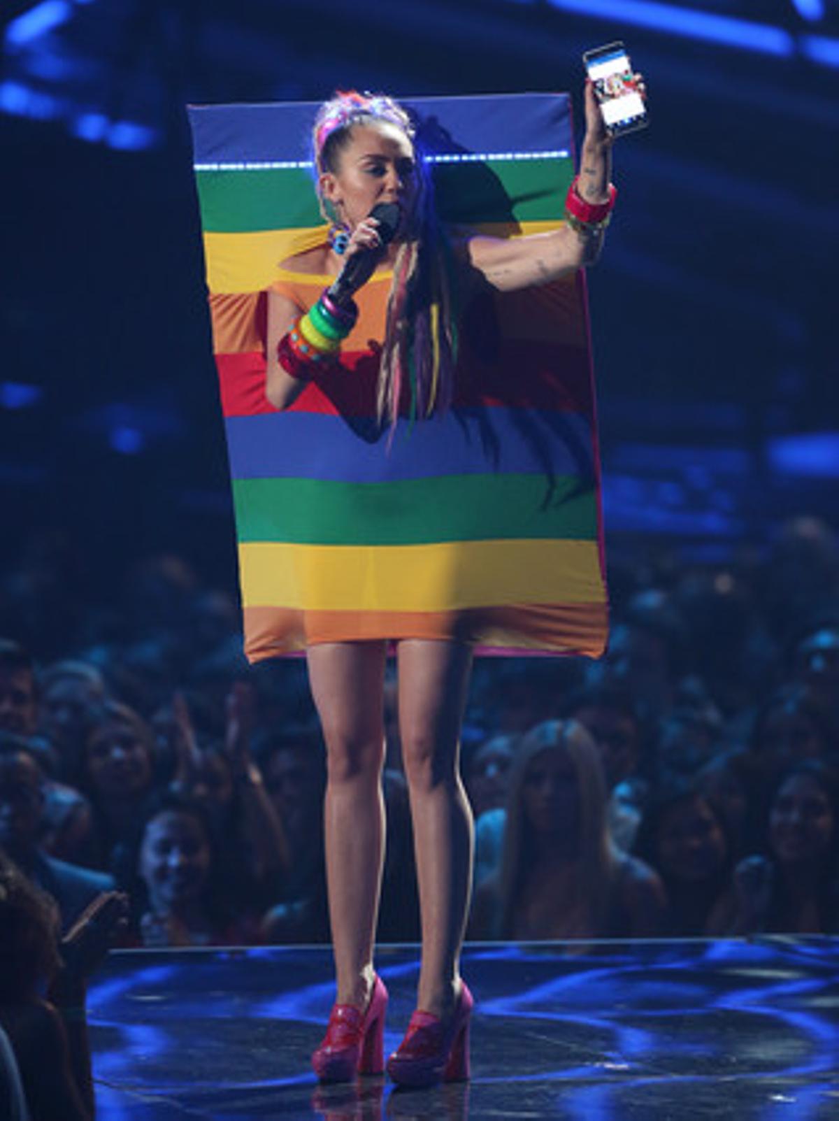 Miley durant la gala dels MTV Video Music Awards a Los Angeles.