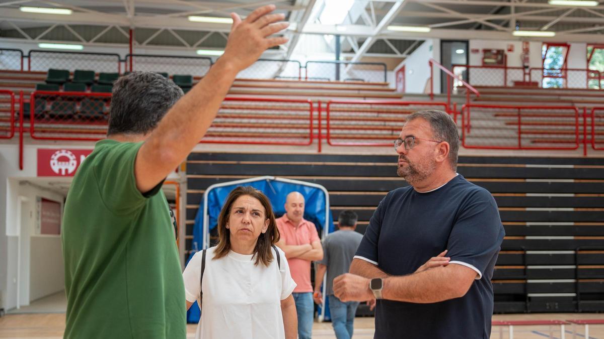 El alcalde de Mérida, Antonio Rodríguez, este jueves durante la visita.