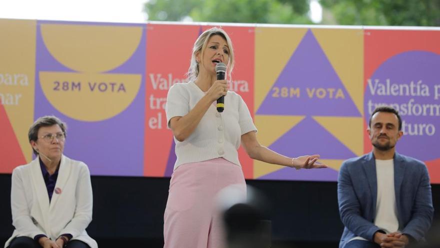 Elecciones en Baleares: Yolanda Díaz asegura que Antònia Jover será «una magnífica consellera»