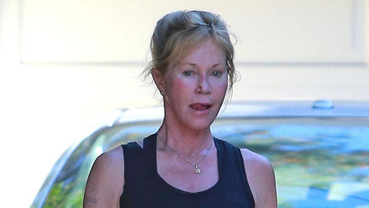 Melanie Griffith, sin maquillar