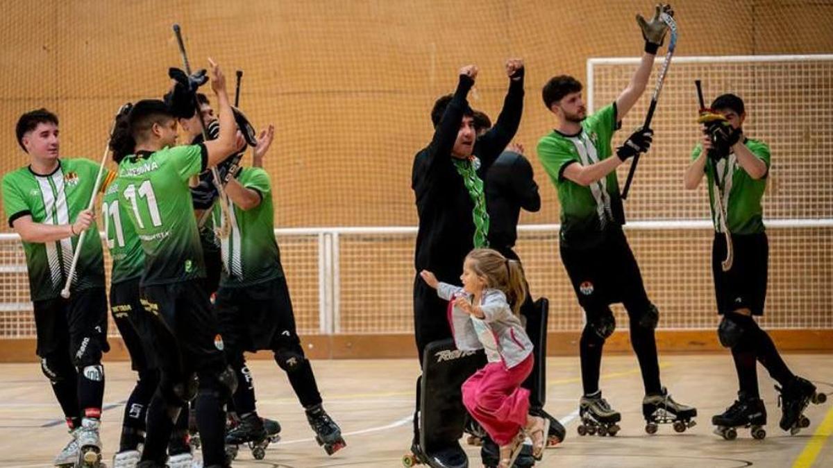 El Jonquerenc celebra una victòria d'aquesta temporada 2025/2026.