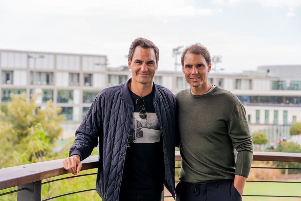 Roger Federer visita la Rafa Nadal Academy de su amigo Rafa Nadal