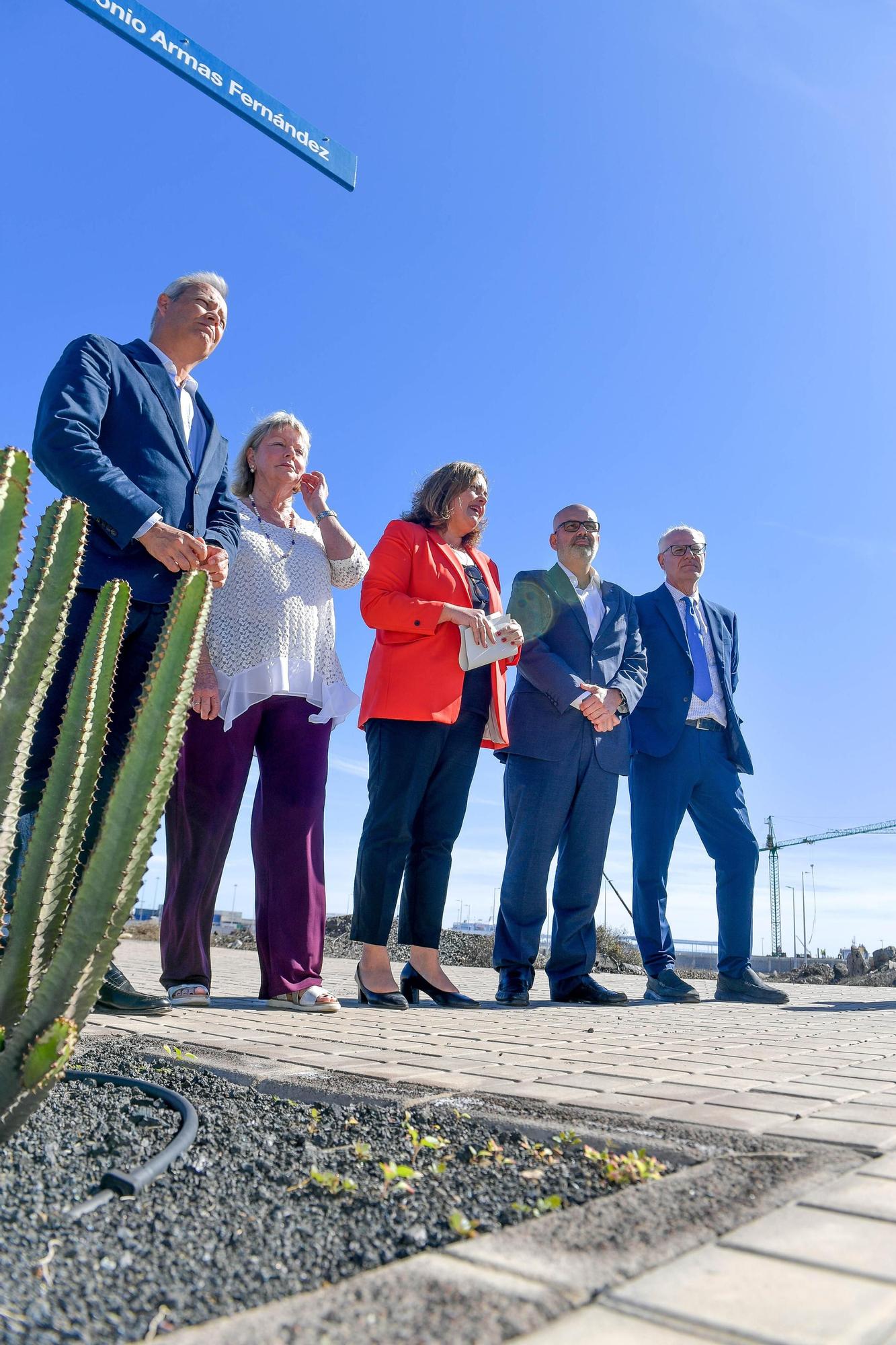 Calle dedicada al naviero Antonio Armas Fernández en el Puerto de Las Palmas