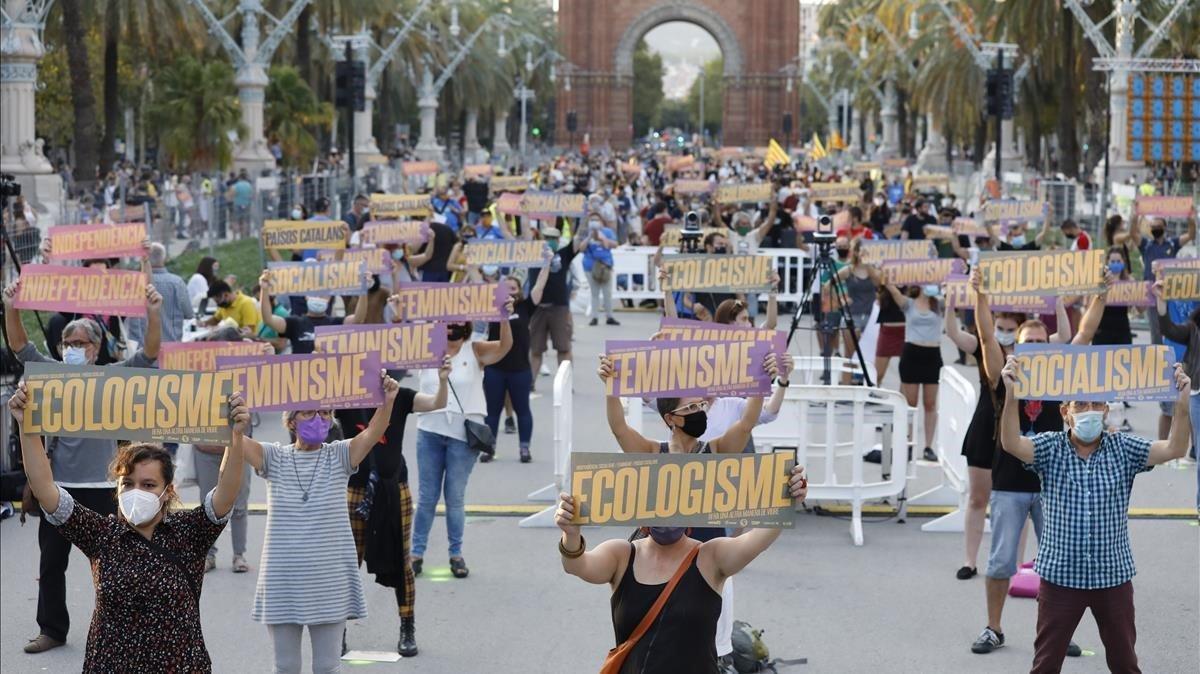  Acto de la didad de la CUP en psg Lluis Companys