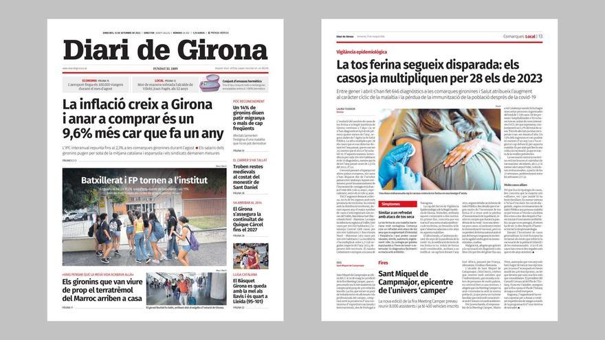 Diari de Girona es renova i canvia el disseny de l’edició impresa