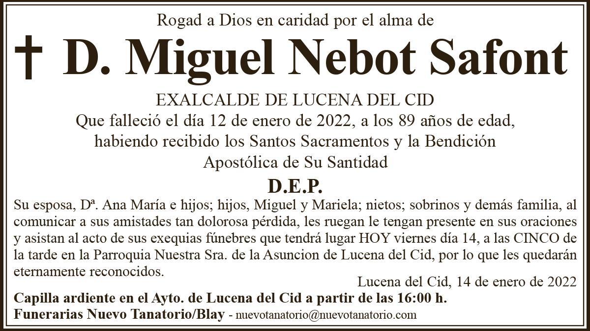 D. Miguel Nebot Safont
