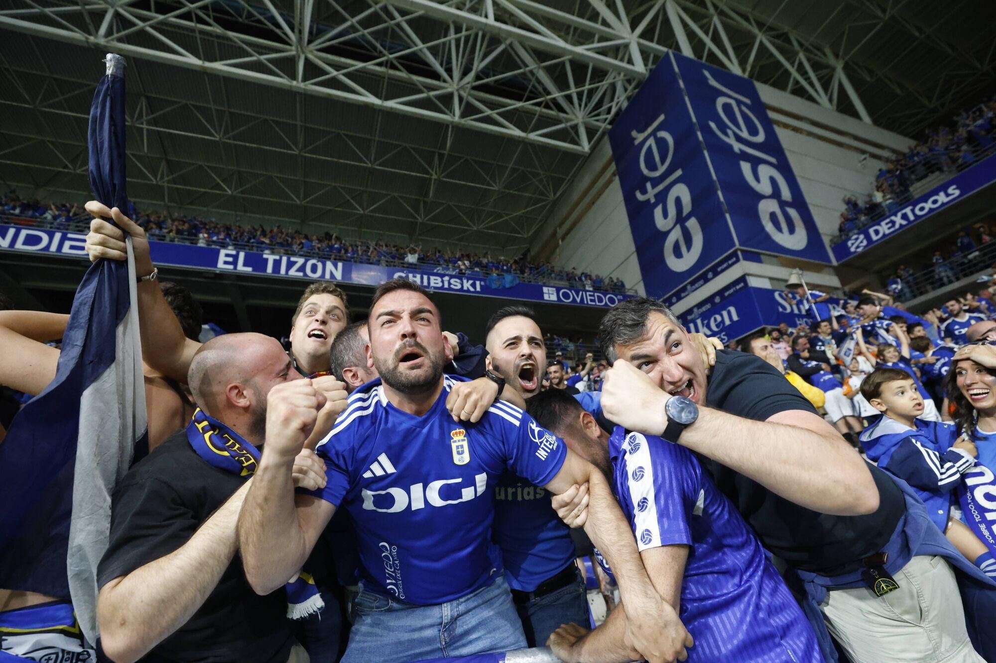 Así se vivió en el Carlos Tartiere la final del play-off entre el Real Oviedo y el Mirandés