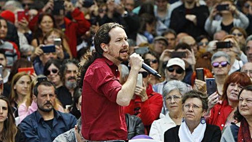 Iglesias va participar en un míting a Palma.