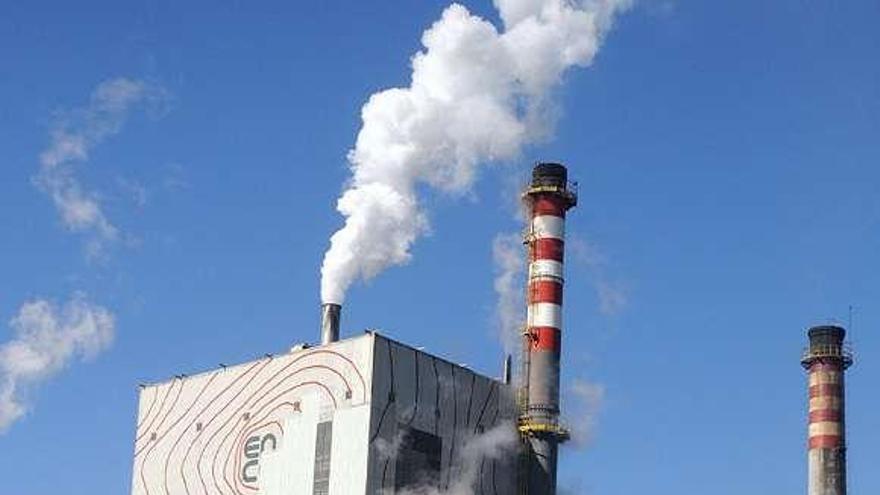 Vista exterior de la fábrica de Ence en Pontevedra. / rafa vázquez