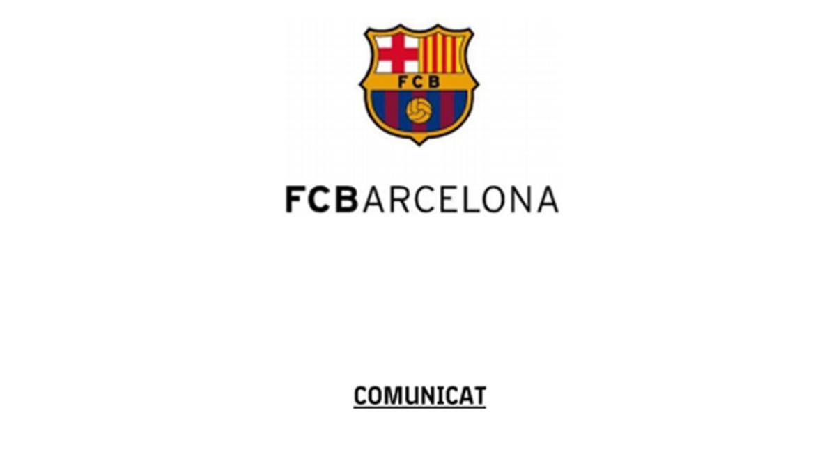 Comunicado del FC Barcelona