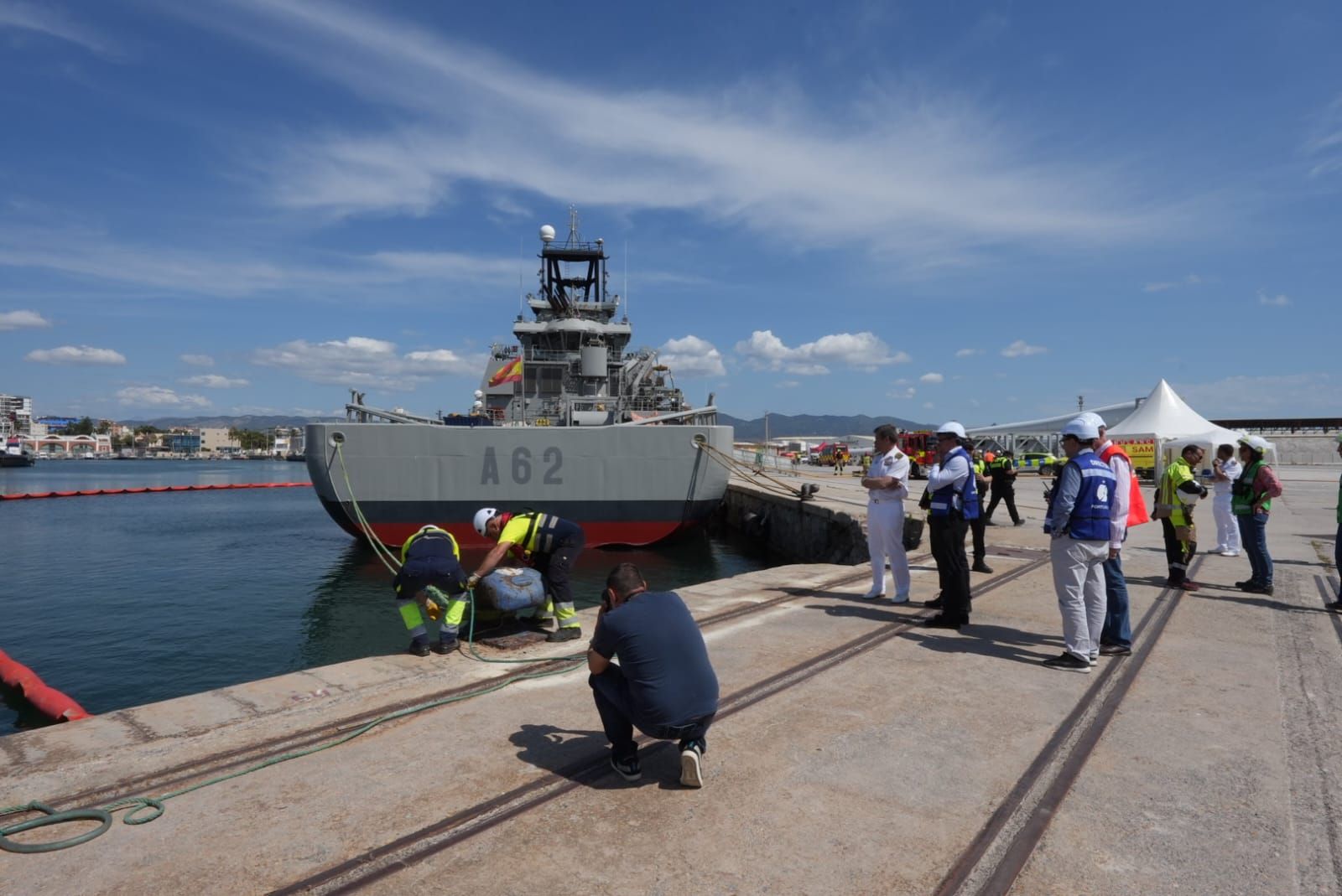 PortCastelló acoge un simulacro de la Armada Española