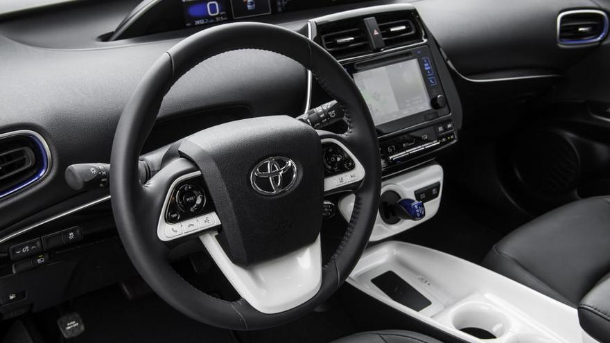El interior del nuevo Toyota Prius.
