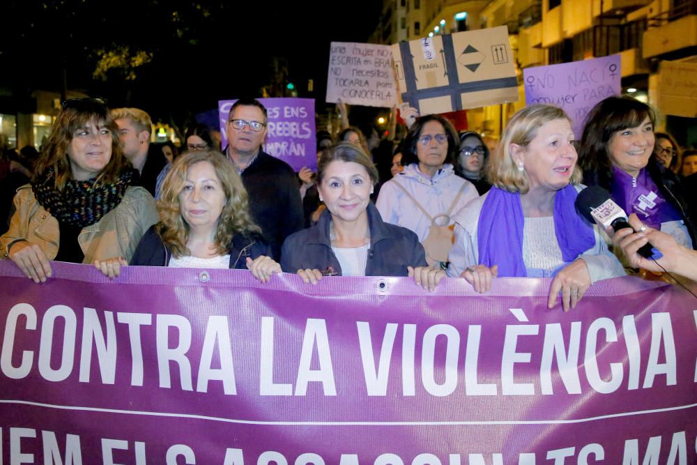 Manifestación contra la violencia de género en València