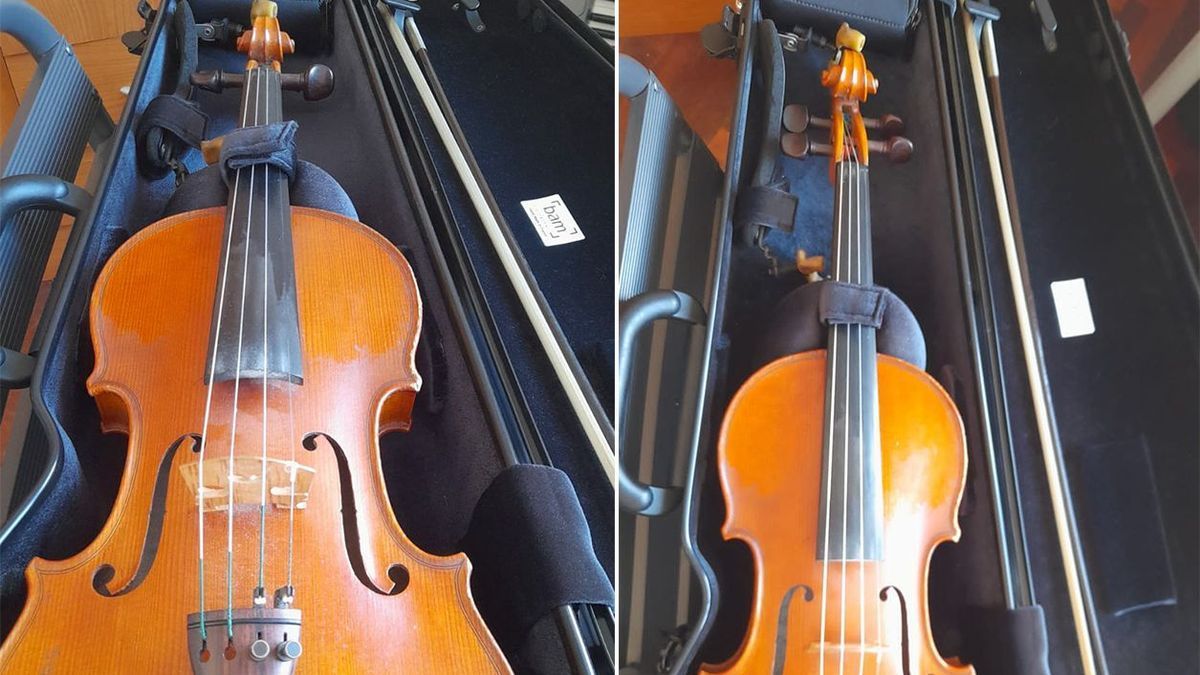 El violón robado y valorado en 7.000 euros.