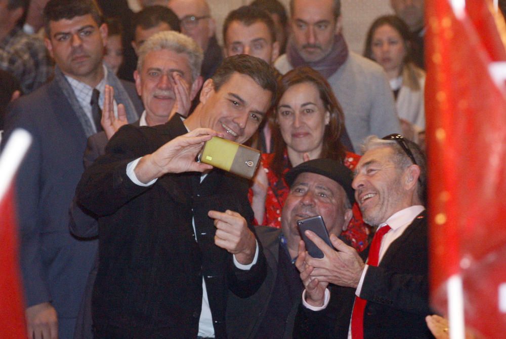 Acte de campanya del PSC a Girona amb Miquel Iceta i Pedro Sánchez