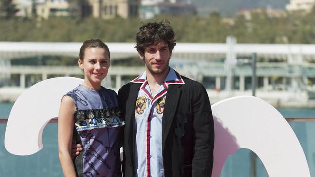 Aura Garrido y Quim Gutiérrez, en el Festival de Málaga.
