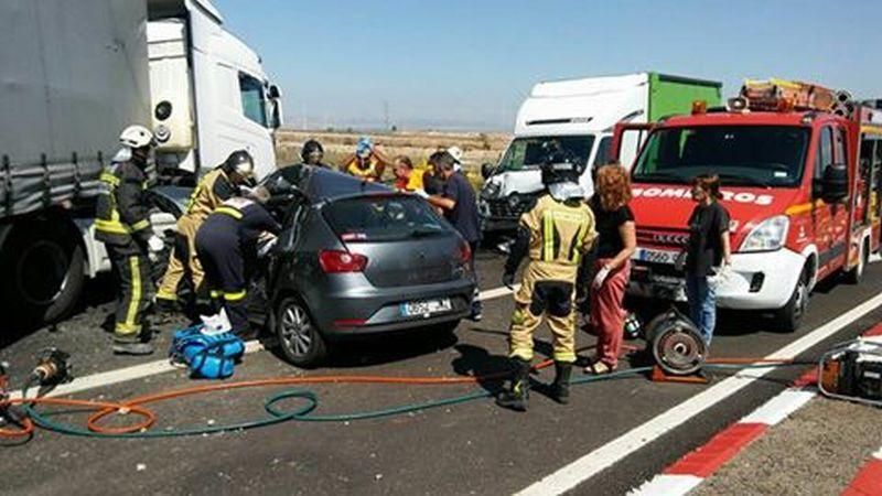 Accidente de tráfico en Magallón