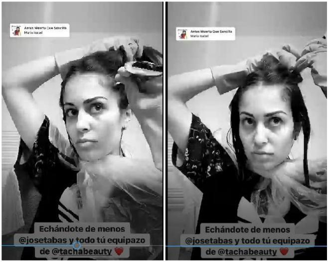 Paso a paso de la rutina de Hiba Abouk para teñirse el pelo