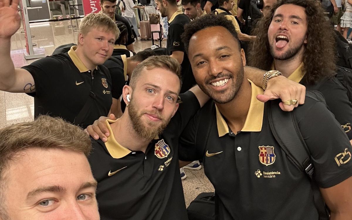 Ambiente distendido y 'buen rollo' antes de volar a Alemania