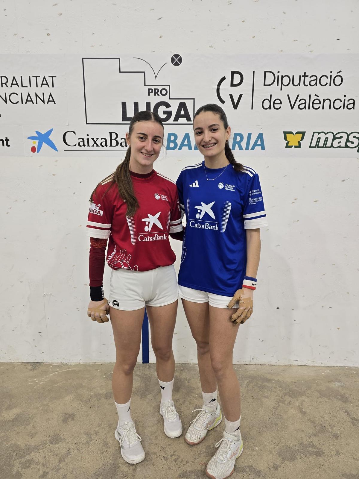 Patri i Júlia, en una imatge de la setmana passada, abans d'enfrontar-se en la Lliga CaixaBank