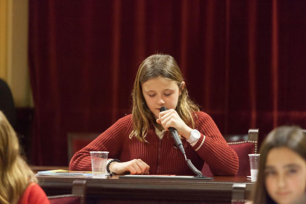 Los más jóvenes 'toman' el Parlament para luchar contra el cambio climático