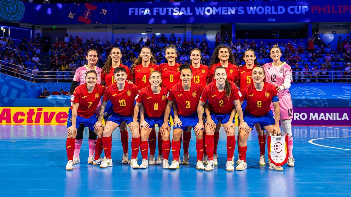La selección española de fútbol sala, tercera en el Mundial de Filipinas.