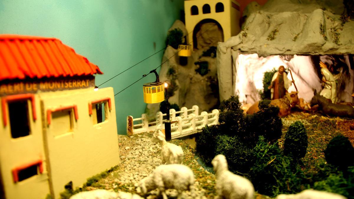 L'aeri de Montserrat en un dels diorames