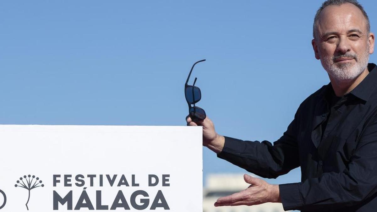 Javier Gutiérrez, durante la presentación de “Honeymoon” en el Festival de Málaga
