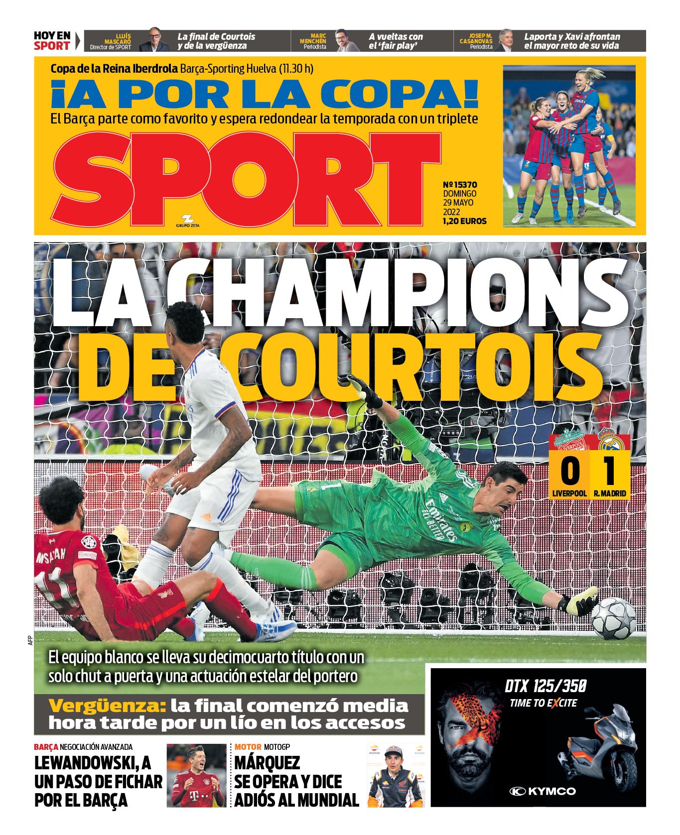 Portada SPORT 29 mayo