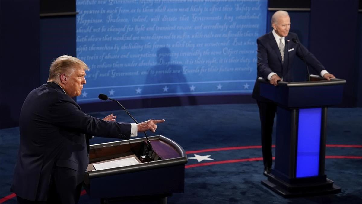 Debate entre Trump Biden elecciones EEUU