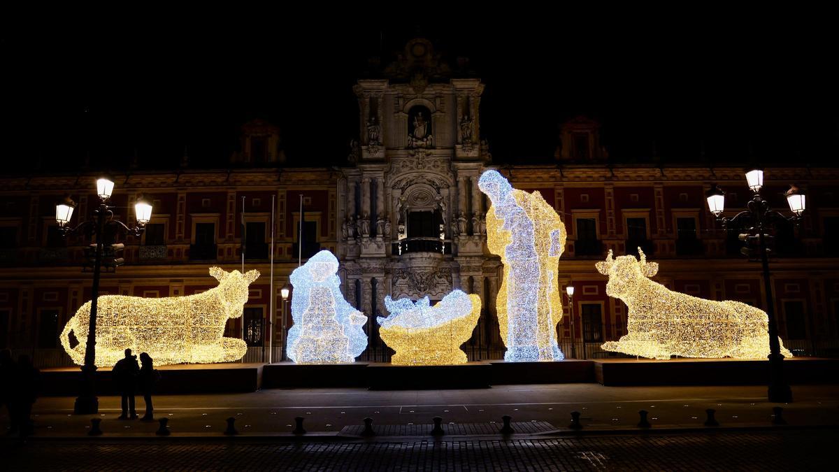 El Belén gigante frente a San Telmo, gran estreno de la Navidad 2026 en Sevilla