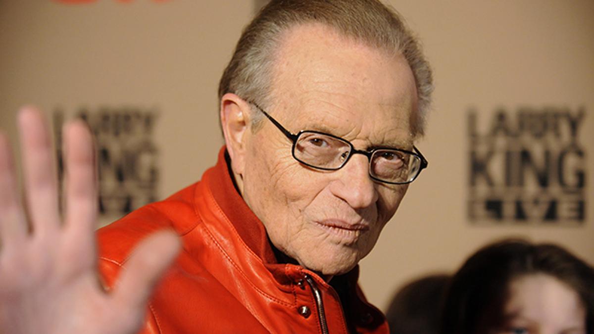 Larry King, en su fiesta de despedida de la CNN