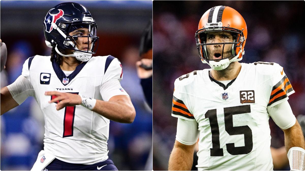 CJ Stroud y Joe Flacco abrirán el telón de los playoffs