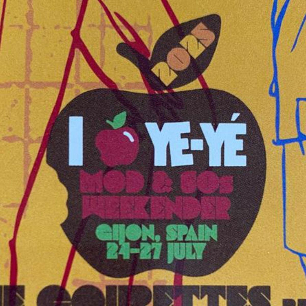 Versión del cartel del Festival Ye-yé, por Pablo de la Cuz (Madrid). |