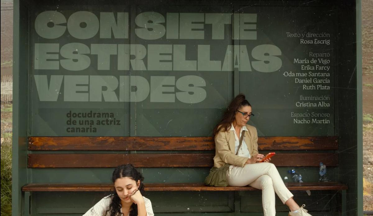 Catrtel 'Con siete estrellas verdes'