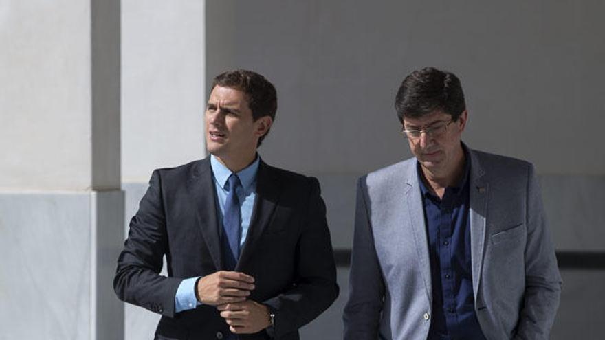 Albert Rivera y Juan Marín, en Sevilla.