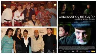 Rodaje de la película 'Amanecer de un sueño', protagonizada por Héctor Alterio, en Morella