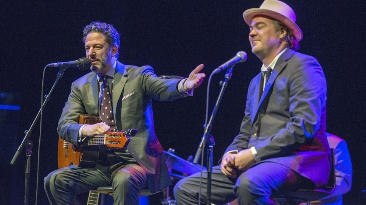 John Pizzarelli y Daniel Jobim, en la sala Barts.