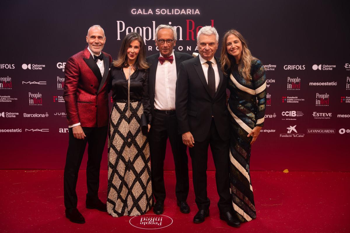 Àlex Corretja, Bonaventura Clotet, Carles Sans y Martina Klein.