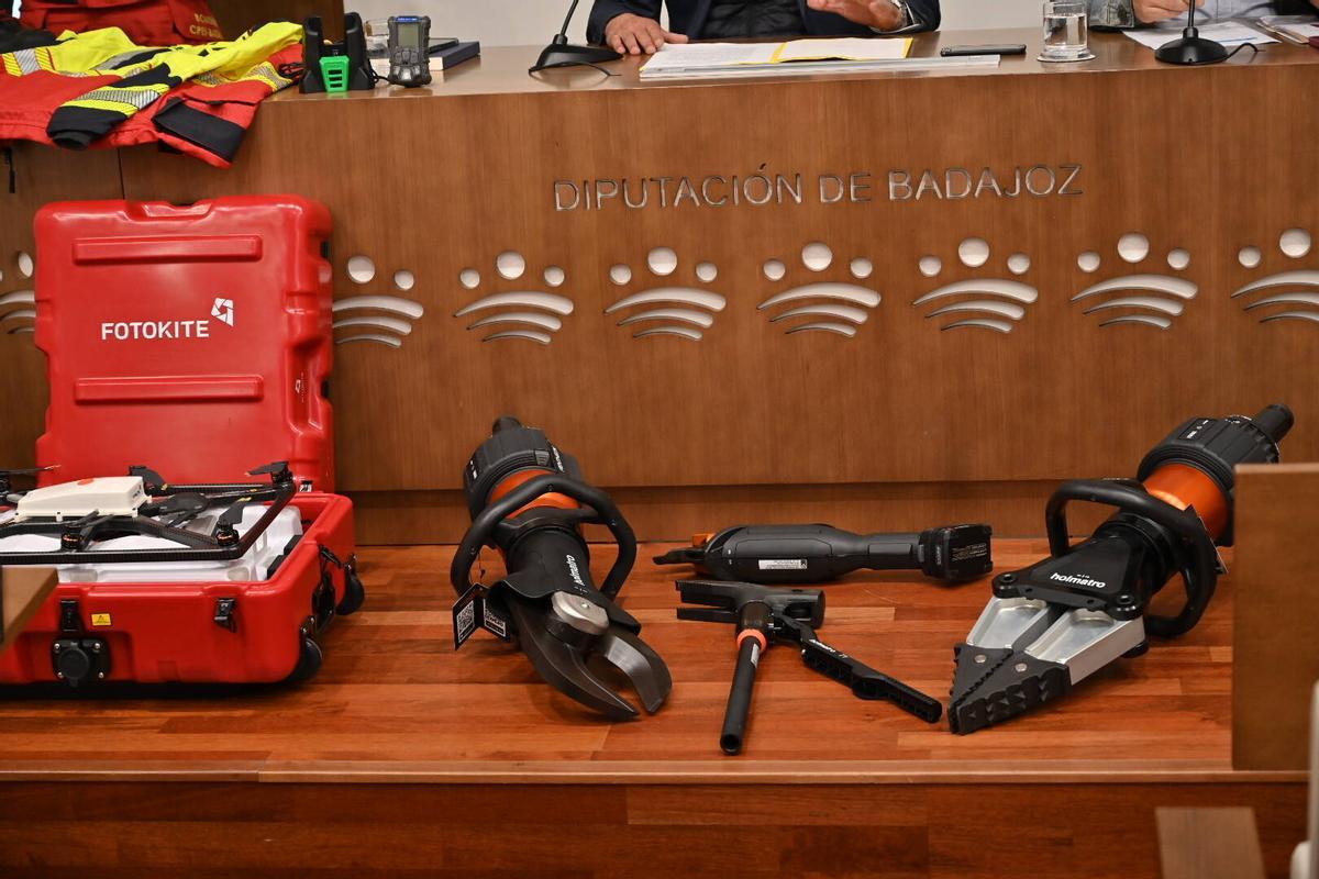 Muestra de las herramientas de última tecnología incorporadas a los parques del CPEI de la Diputación de Badajoz.