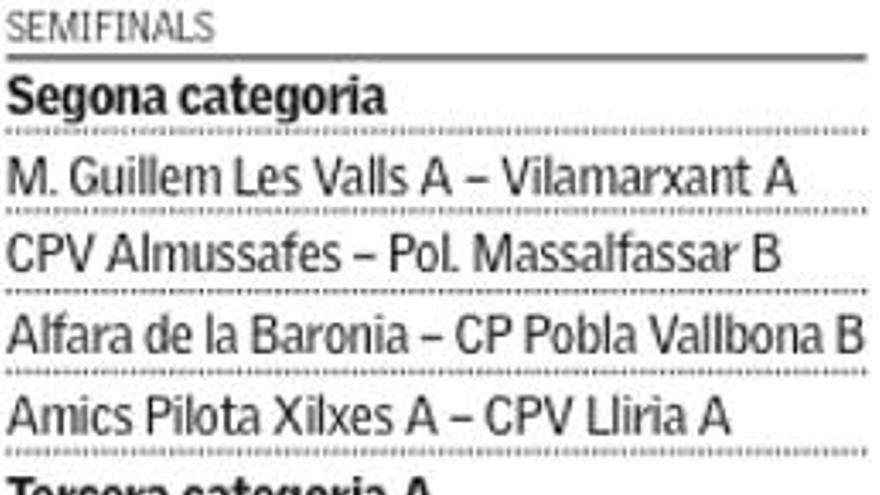 Sortejades les semifinals en l´Autonòmic d´Escala i Corda