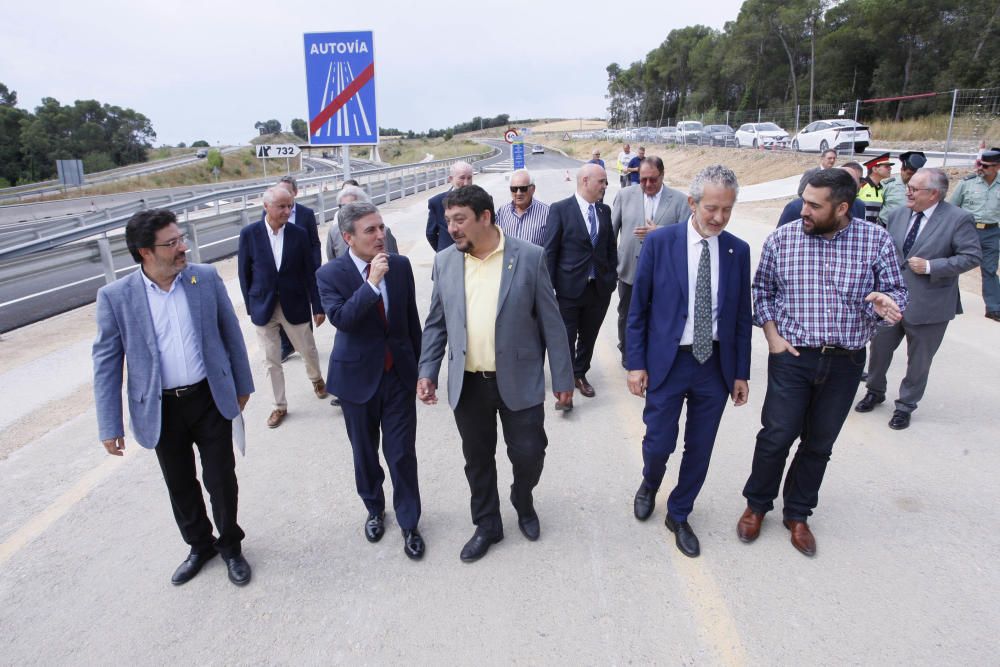 Inauguració del desdoblament de l'N-II a Vilademuls